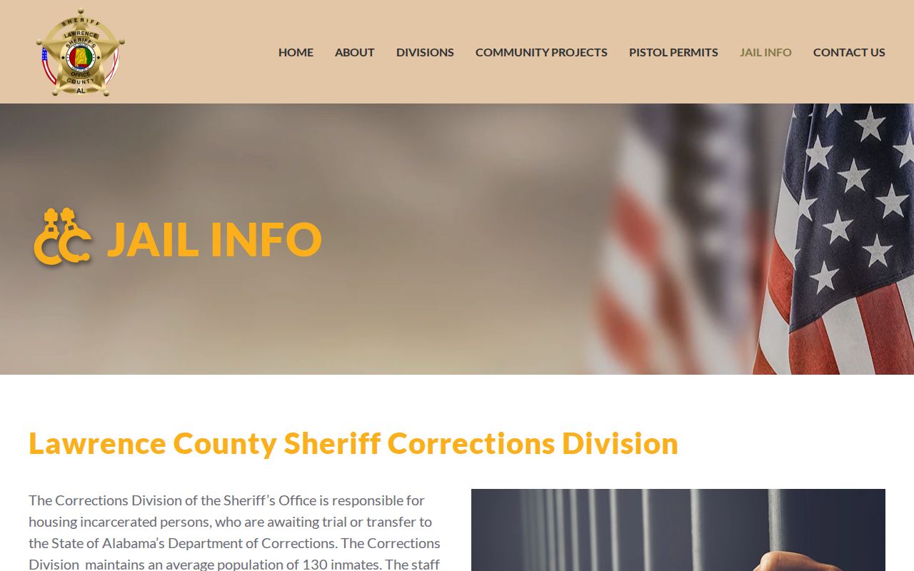 Lawrence County arrest booking and detention information