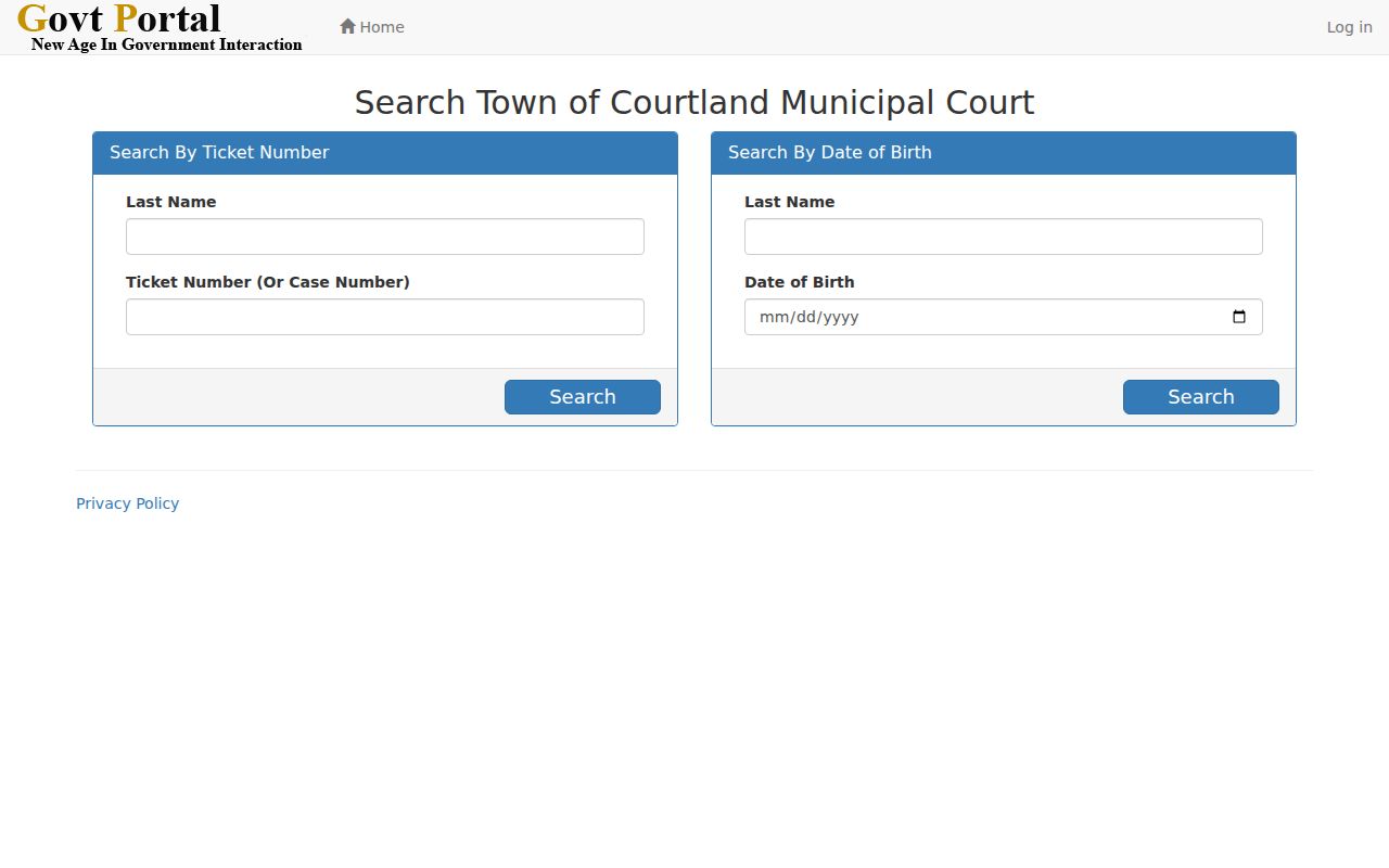Courtland Lawrence County criminal record ticket search fields