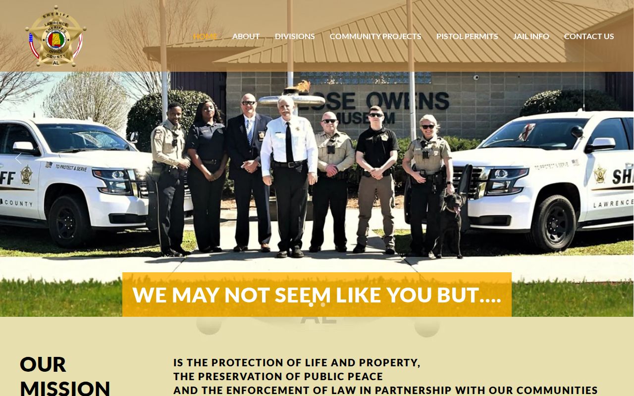 Lawrence County criminal records sheriff homepage