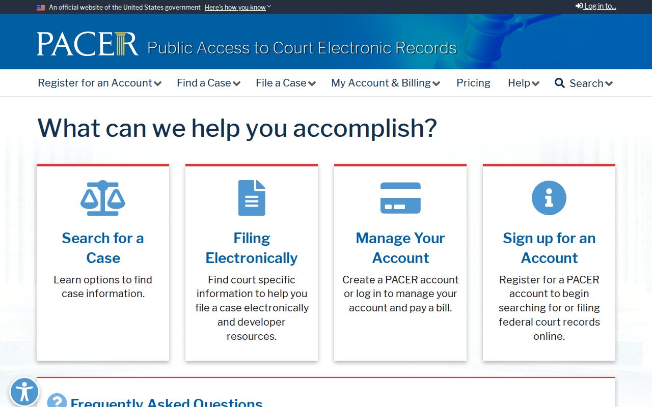 Lawrence County criminal records PACER federal search