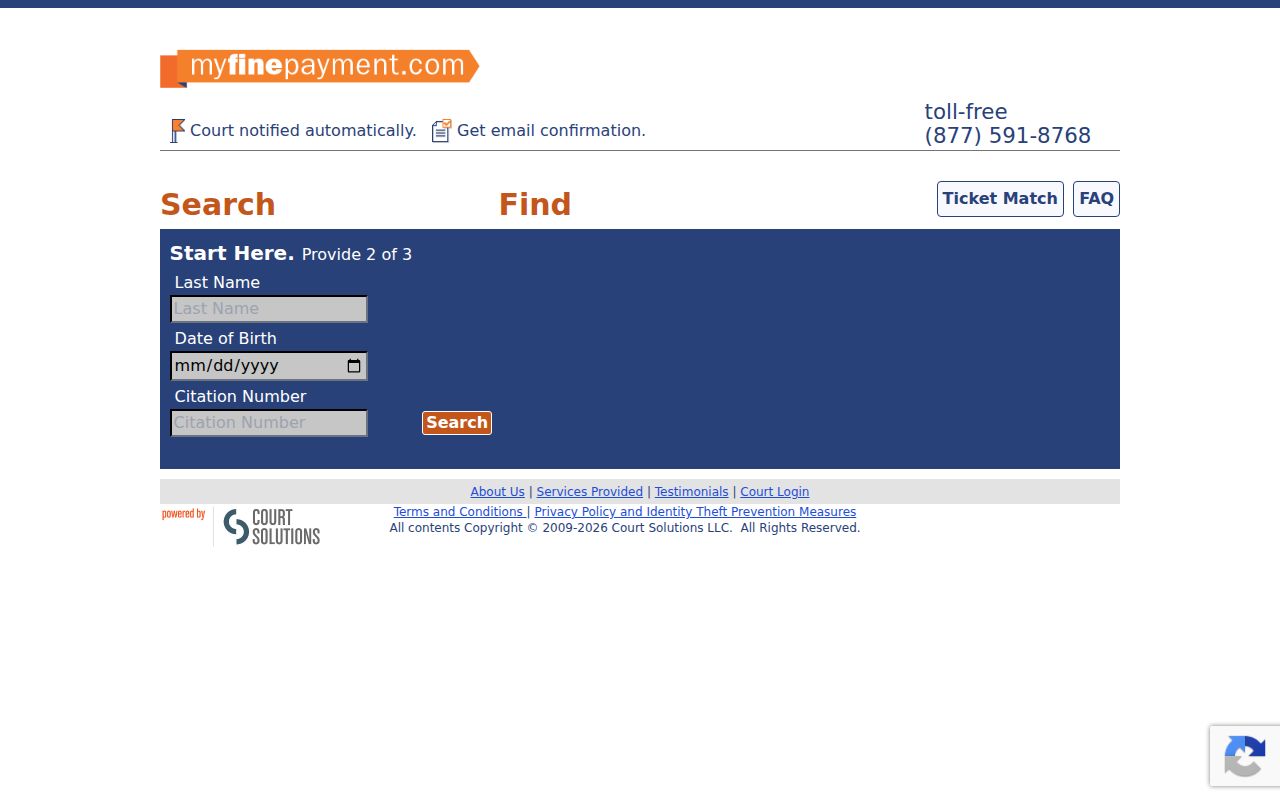 Moulton record check citation search fields