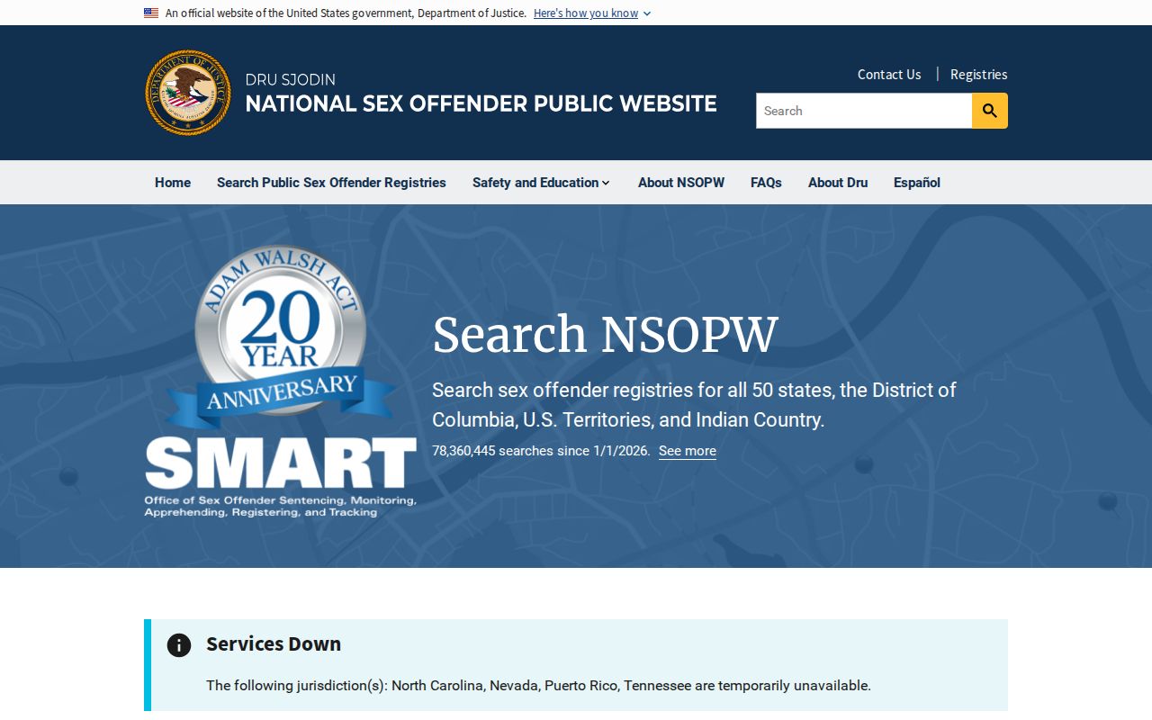 Lawrence County sex offender lookup through the national NSOPW search
