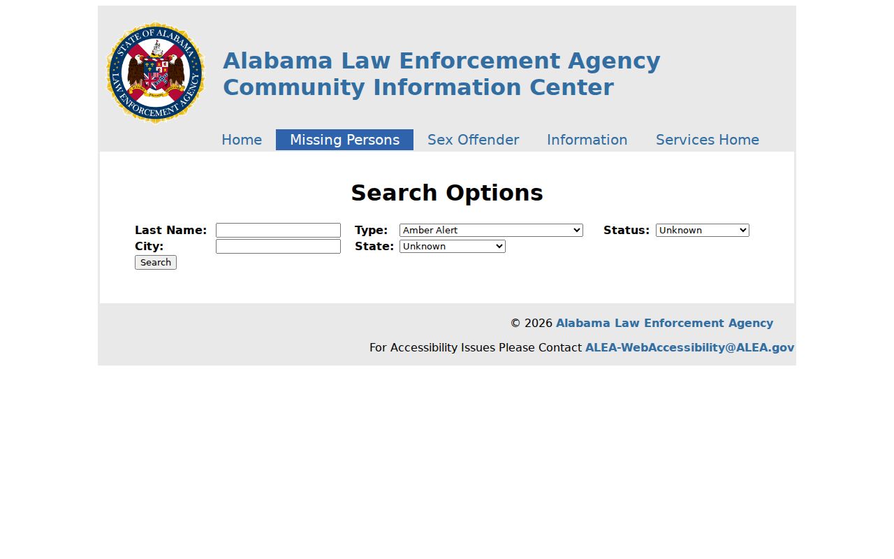 Lawrence County sex offender registry search form